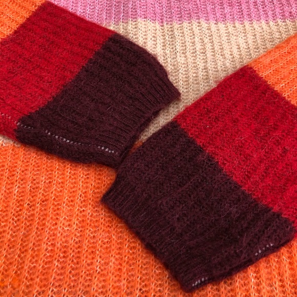 Silverflint alpaca wool blend oversized colorblock sweater - Picture 6 of 7